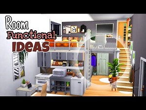 The sims 4 Tutorial Functional Platform || Room Ideas || Snowy escape