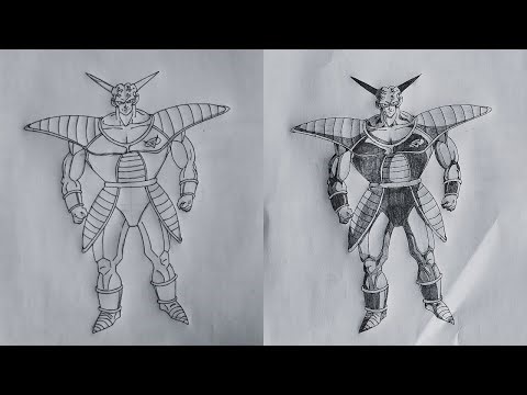 Drawing Captain Ginyu from Dragon Ball Z | Epic DBZ Fan Art Time-Lapse