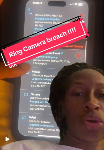 Alerta sobre la violación de datos de Ring Camera