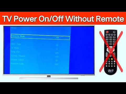 All LED TV Automatic Power On Without Remote Control | How To Turn On/Off All TV Without A Remote