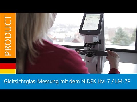 Gleitsichtglas-Messung mit dem Scheitelbrechwertmesser LM-7/LM-7P von NIDEK