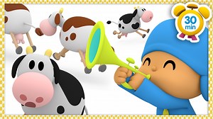 Corre Pocoyó, que viene una estampida de animales a llenarte de besos 💋😜 ¿Qué animal crees que es el más cariñoso de todos? 🙊💙 #pocoyo #animales #educacioninfantil #animacion #aprendejugando #amorporanimales | Pocoyo