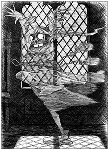 Antique illustration of Lewis Carroll's poems and fables, by Arthur...