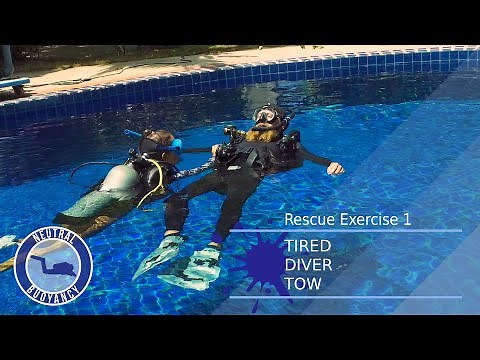 PADI Rescue Diver Course Skill: How to Tow a Tired Diver