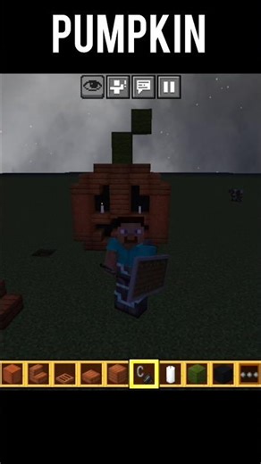 halloween 🎃 pumpkin in minecraft tutorial