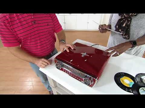 Ion Audio Ford Mustang LP Classic Car-Styled Turntable on QVC