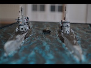 German U-BOATS meeting in the Atlantic (1/144 diorama by J.A. Chamarro)