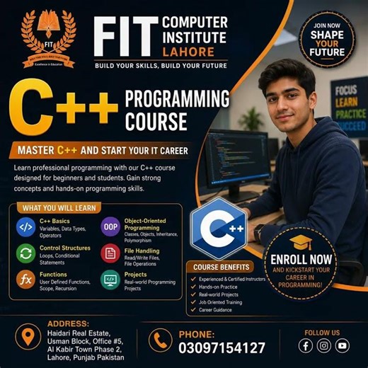 C++ Programming Course Lahore, Punjab Pakistan