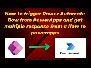 How to trigger Power Automate flow from PowerApps | Get multiple responses from a flow to powerapps