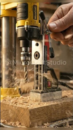 The World’s Smallest Power Tool? Mini Magnetic Drill Press