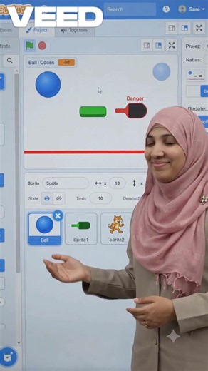 How to Make a Game in Scratch: Bouncing Ball Game 🔵 #coding #programming #scratchcoding #education
