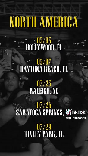 Guns N' Roses Tour Countdown for 2023