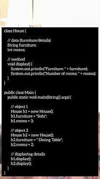 Class and object 🎉 #javatutorial #english #viral #ytshorts #shorts #viral #technology #newyoutuber