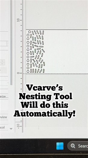 Lee Ohman on Instagram: "@vectricltd makes everything so much easier! This nesting tool I use here lets me save valuable material while making it so simple and easy to accomplish! #vectric #vcarvepro #cncsoftware #cnc #maker"