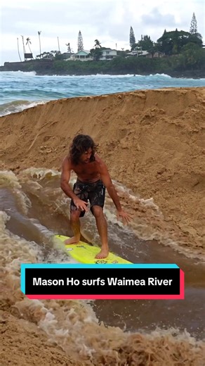 Mason Ho Surfs Waimea River with Style