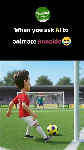Make Cristiano Ronaldo Football Animation with AI 😂⚽