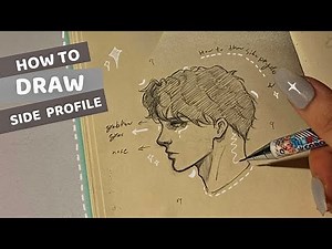 How to draw side profile | step by step for beginners 🍪