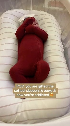 1.1K views · 12 reactions | Butter soft sleepers and bows? Yes please! Check out @pipand.phee along with our best selling snuggle nest you’ve got a beautiful combo for baby ❤️ www.oilbabies.com #organicbaby #canadianbaby #shoppinglocally | Oil Babies | Facebook