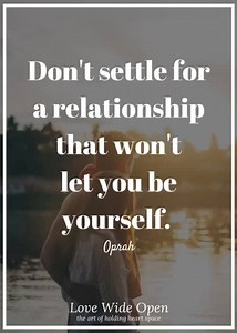 25K views · 1.4K reactions | Always be with people who allow you to be yourself. <3 Love Wide Open | Love Wide Open | Facebook