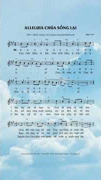 Alleluia Chúa Sống Lại (Ngọc Linh), Sheet PDF