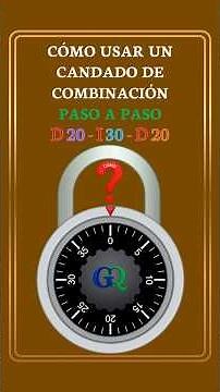 How to Use a Combination Lock ● 20-30-20 Tutorial ● Combination Lock Instructions