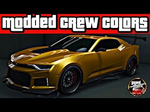 15 GTA5 Camaro Crew Colors For Your Vigero ZX!