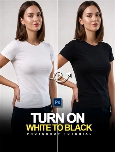 Turn White to Black in Adobe Photoshop 2026 (Easy Trick!)