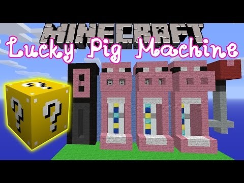 Minecraft: Lucky Block Mod Pig Slot Machine Mini-Game - Modded Mini-Game