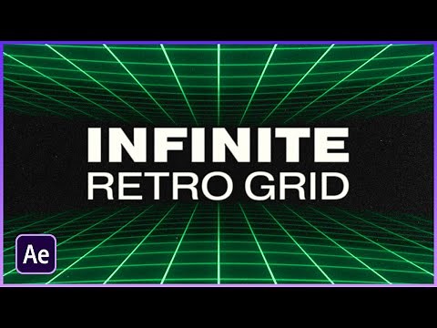 (EASY) Animated 3D Retro Grid | After Effects Tutorial 2021