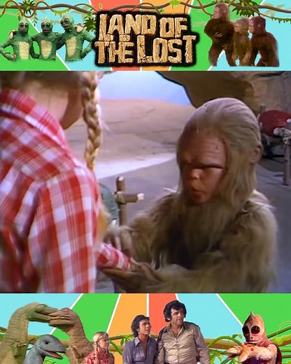 @landofthelosttv on Instagram: "Chaka always knows the right thing to say, even if it is in Paku. 🪕🦖📺 #landofthelost #krofft #sleestak #enik #kathycoleman #vintagetv #70stvshows #glitchcoretv #pylonpower #cultclassics"