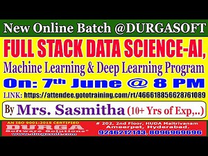 FULL STACK DATA SCIENCE-AI Online Training @ DURGASOFT