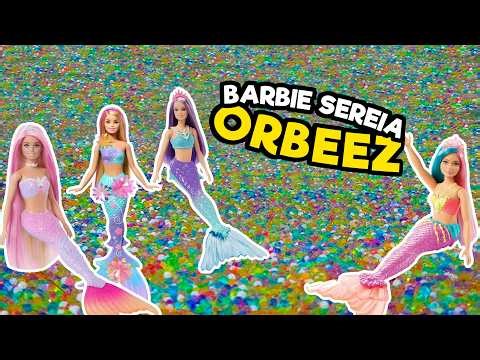 Barbie Mermaid in the Kiddie Pool with Orbeez