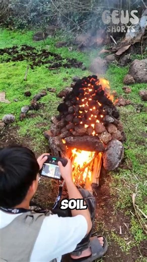 They cook the soil in the hope that it can become fully cooked!