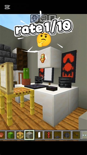 Minecraft computer 💻 #minecraftbuilding #youtubetutorial