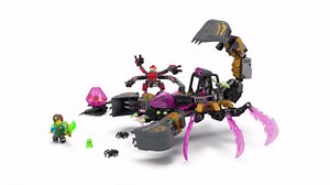 LEGO DREAMZzz Nightmare Scorpion Digger Building Toy for Boys & Girls - Pretend Play Set for Kids, Ages 7+ - with 2 Build Options, 3 Minifigures & Treasure Creature - Gift Idea for Birthdays - 71513