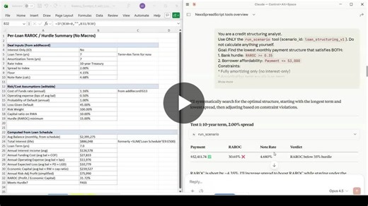 Claude in Excel is a big deal: AI using spreadsheets as real calculation engines — for one model at a time.We’re focused on a next step: scenario analysis at scale, using spreadsheets as the source… | Greg Clary