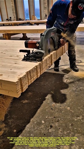 Heavy Timber Cutting Technique | Industrial Circular Saw Process.