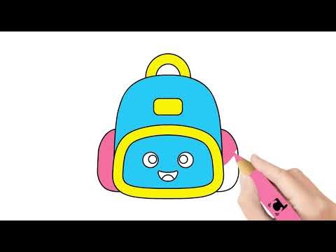 How to Draw a Cute Backpack | Easy Drawing for Kids