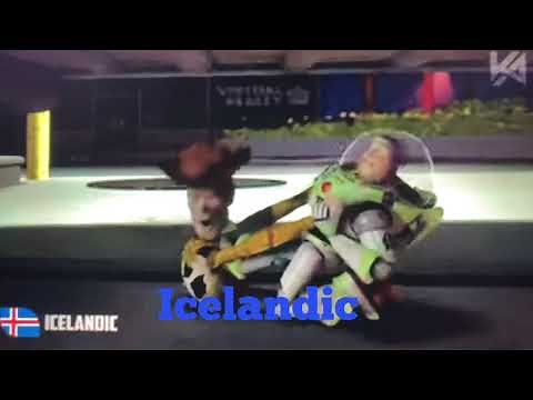 Woody and Buzz are Fighting in different languages