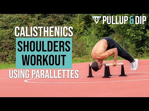 Calisthenics Shoulders Workout For Advanced (using Parallettes)