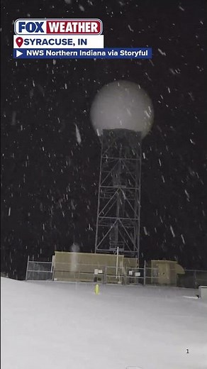Lake-effect Snow Blankets Northern Indiana