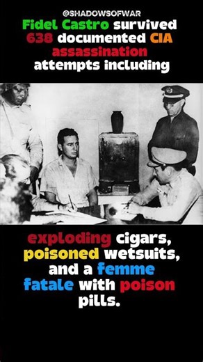 MOST ASSASSINATED PERSON EVER: FIDEL CASTRO #history