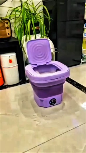 RollingGadget on Instagram: "🧺 Compact Folding Washing Machine – Washing clothes in small spaces just got easier! 😲 Lightweight, foldable, and portable, this washing machine is perfect for travel and compact living. Built-in UV lamps help remove up to 99% of bacteria and mites, keeping your clothes fresh and hygienic. ✔ Light, foldable & travel-friendly design ✔ Built-in UV lamps for 99% antibacterial protection ✔ Removable drain basket for easy drainage & fabric safety ✔ Energy-efficient & wa