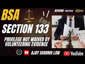 section 133 bsa | bharatiya sakshya adhiniyam | Every law student must know