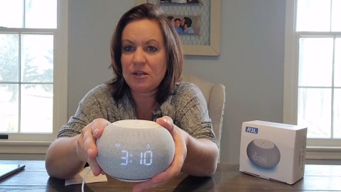 Reacher Auto-Dimmable Sound Machine Alarm Clock with Night Light, 20 Soothing Sounds, LED Digital Display, Sleep Timer, Precise Volume Control, White Noise Soother for Baby, Adults, Bedrooms