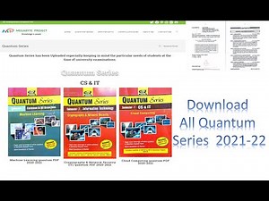 how to download Quantum series B.Tech All branches, Quantum को कैसे डाउनलोड करें