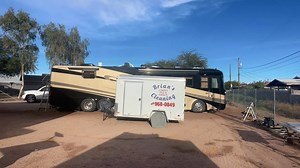 😎 gotta get that roof washed. Otherwise when you go through the truck wash all the white oxidation runs down the side thanks, Casie ￼ | Brian Cleaning