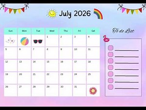 2026 Blue & Pink Printable Calendar | Aesthetic Yearly Planner (A5 Size) with Monthly To-Do Lists