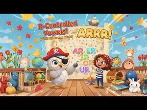 R-Controlled Vowels for Kids | AR ER IR OR UR | Fun Phonics Lesson