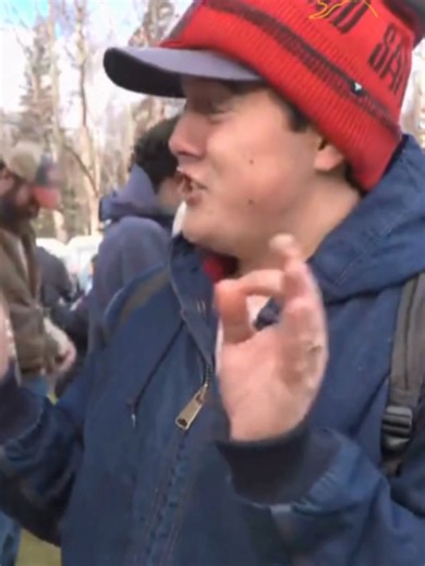 Attendees at President Trump's political rally Tuesday in Wasilla are getting excited with the president coming to town, especially this man who gave us his best impression. #trump #trumprally #alaskanews #alaska #presidenttrump #alaskagram #alaskatok #ktuu